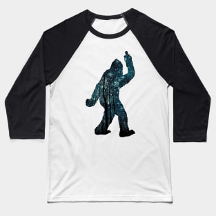 Bigfoot middle finger Baseball T-Shirt